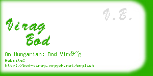 virag bod business card